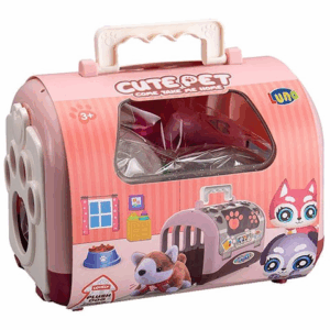 Set Cute Pet, catelus de plus si 12 accesorii intr-o valiza