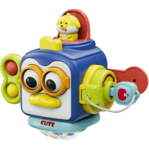 Jucarie Educationala Interactiva, Cub de Activitate 6-in-1, Multicolor, 1-3 ani