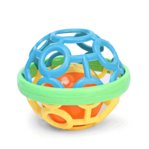 Minge senzoriala bebe, zornaitoare Albastru cu Galben