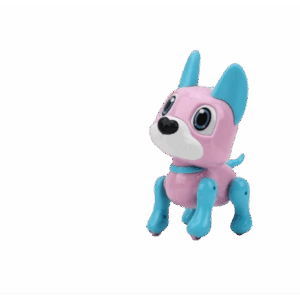 Jucarie Caine robot inteligent, controlat prin gesturi, cu sunete si lumini, Mov