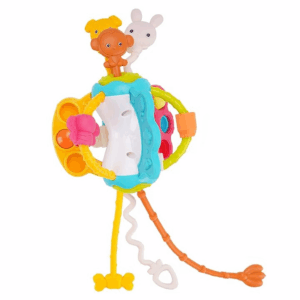 Jucarie senzoriala Montessori cu parti din silicon pentru dentitie