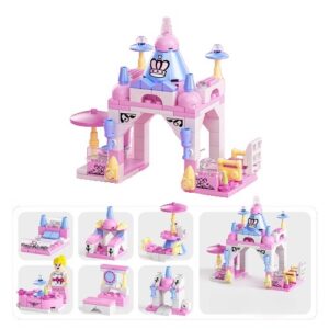 Set de Constructie Castelul Printesei 6in1, Kareldo, Multiple Variante de Asamblare, 131 de Piese, Multicolor