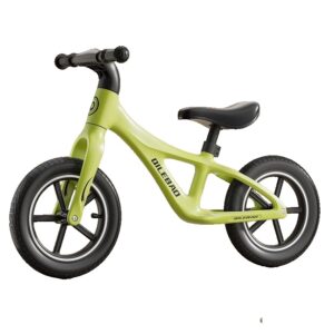 Bicicleta pentru Copii, Kareldo, Fara Pedale, Pentru 2-6 Ani, 2 Roti Silentioase, Sa Reglabila 43 - 58 cm, din Plastic si Fibra de Sticla, 88 x 56 x 43 cm, Verde
