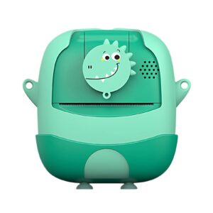 Camera Instantanee pentru Copii, Kareldo, cu Functie de Printare, Cablu USB-C, Bluetooth, Compatibil iOS/Android, Camera Frontala + Selfie, Model Iepure, Snur Inclus, Verde