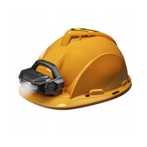 Casca Protectie cu Lanterna de Jucarie pentru Copii, Kareldo, Material Plastic, Interactiv, Distractiv, 29.5x19.5x6.5 cm, Portocaliu