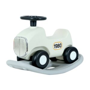 Balansoar 2 in 1 pentru copii Kareldo, masinuta detasabila, varsta peste 1 an, unghi 40 de grade, interior/exterior, volan cu sunete si lumini,