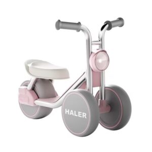 Tricicleta pentru Copii, Kareldo, Exercitiu de Echilibru, pentru 1-6 Ani, Lumina LED, Fara Pedale, din Plastic, Roti 7.8 cm, Greutate Portanta 50 kg, 43 x 58 x 35 cm, Roz