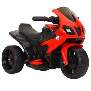 Motocicleta Electrica Kareldo, cu Acumulator, cu Sistem Anti-Rasturnare, Sistem de Lumini si Sunet, 1-4 Ani, 42 x 68 x 36 cm, Rosu