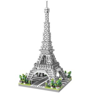 Set de Constructie Turnul Eiffel, Kareldo, 6 Ani, Ornament Creativ, 42x20x20 cm, 649 de Piese, Gri