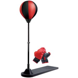 Jucarie Interactiva, Kareldo, Model Sfera de Box de Picior, Manusi Incluse, Inaltime Reglabila, +3 Ani, 120 x 25 x 52.5 cm, Rosu/ Negru