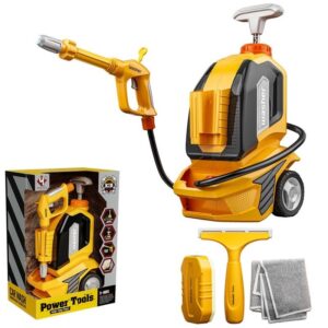 Jucarie Aparat de Spalat cu Presiune, Kareldo, Spalator Auto, Interactiv, Material Plastic, Accesorii Incluse, 38x26x17.5 cm, Portocaliu