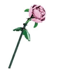 Set de Constructie Trandafir, Kareldo, 25x8x4cm, Floare Ornamentala, 14 Ani, 69 de Piese, Roz
