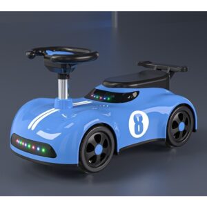 Masina pentru Copii, Kareldo, 1-3 ani, Impingere, Bluetooth, Muzica, din ABS, 4 Roti, Inaltime Sezut 22 cm, Albastru