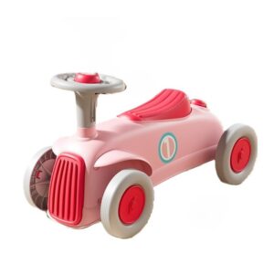 Masinuta Ride-On Kareldo, cu Sistem Anti-Rasturnare, Claxon pe Volan, 1-6 Ani, 60 x 28 x 34 cm, Roz