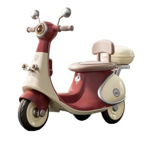 Motocicletă Electrică cu 3 Roti, Kareldo, Acumulator Încarcare, Anti-Rasturnare, Lumini, Sunete, Baterie 6V 7Ah, Telecomanda, 95x67x36cm, Rosu