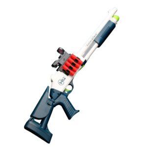 Pusca de Jucarie S686 Ultrarealista, UDL XM1014, Kareldo, Manuala, cu Luneta, 10 de Proiectile din Spuma Moale, 5 Cartuse, 80 cm, 8 ani+, Alb