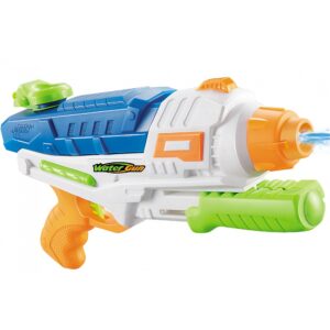 Pistol cu Apa pentru Copii, Rezervor, Pentru Piscina/Plaja, Kareldo, 6ani+, Albastru/Multicolor, 1000ML, model 2