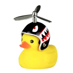 Ratusca Decorativa, Kareldo, pentru Bicicleta, Motocicleta, Masina, cu Sistem de Prindere, Lumini, 7.5 x 9 cm, cu Casca, Negru