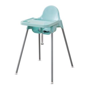 Scaun de Masa, Kareldo, pentru Bebelusi si Copii 6-36 Luni, din Plastic/Metal, Centura in 2 Puncte, Tava Detasabila, 63 x 57 x 85 cm, Albastru