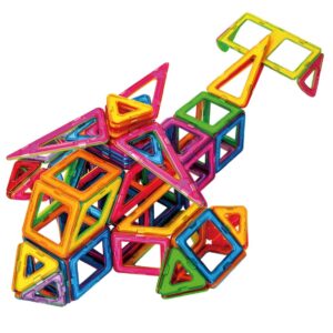 Set 148 Piese Magnetice de Constructie, Kareldo, Piese Medii, Magnetic Blocks, Forme Geometrice, 3 Ani, ABS, Magnet, 25 x 17.8 x 10 cm, Multicolor