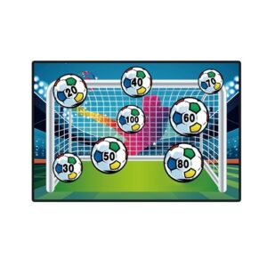 Set de Fotbal Kareldo, Joc Recreativ pentru Copii, Minge cu Scai, Poarta din Material Textil, 150 x 100 cm, Multicolor