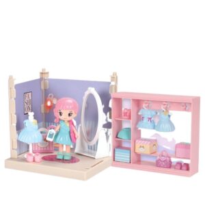 Set garderoba cu tinute, Kareldo, casa de papusi cu haine si accesorii