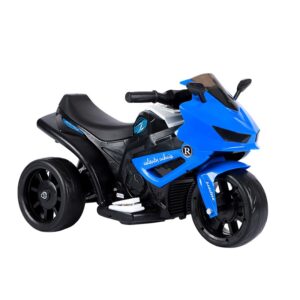 Motocicletă Electrică cu 3 Roti, Kareldo, Acumulator Încarcare, Anti-Rasturnare, Lumini, Sunete, Off-Road, Baterie 6V 4.5Ah, 66x34x43cm, Albastru